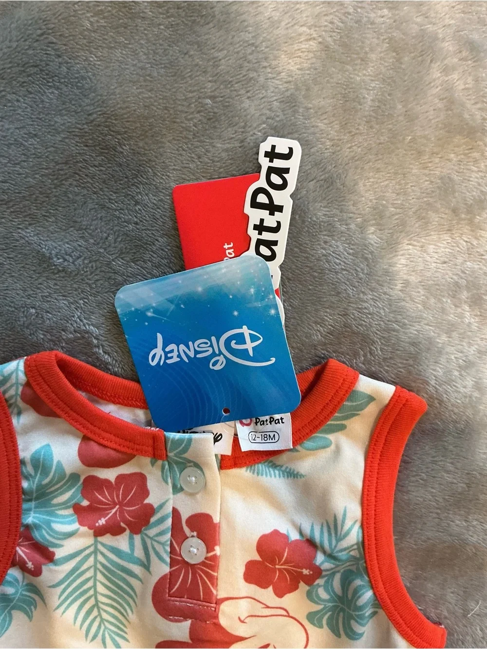 Disney Coral and Teal Tropical Mickey One-Piece Swimsuit